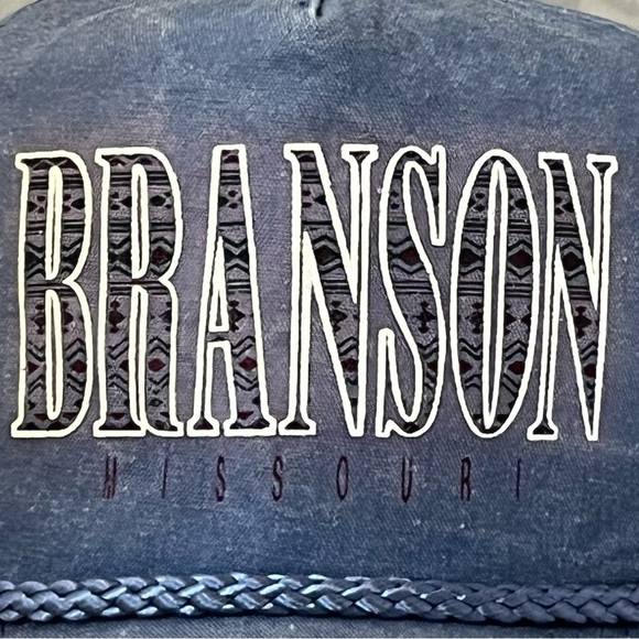 Branson Missouri Adjustable Light Blue Cotton Ball Cap - Picture 14 of 15